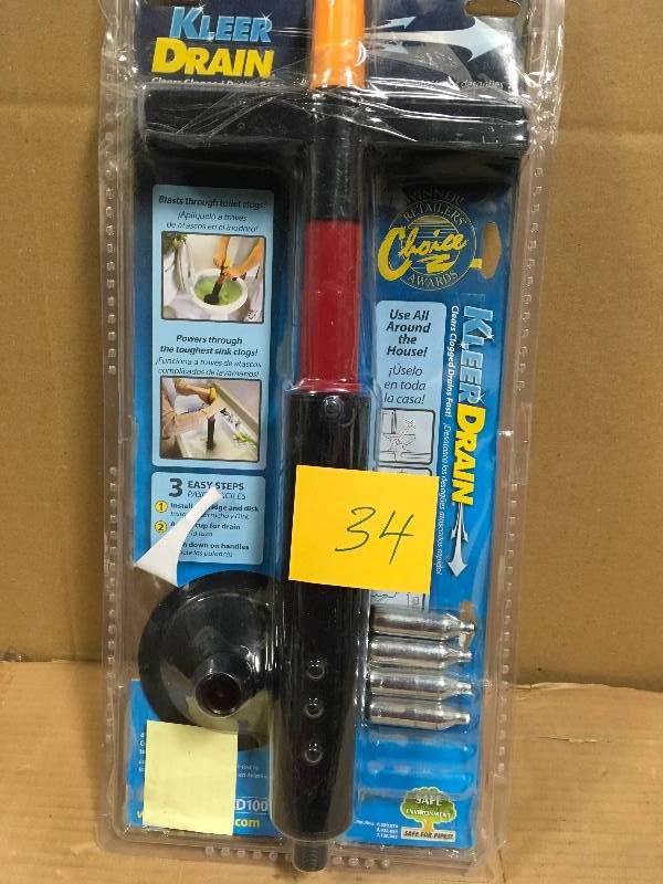 lot 34 image: Kleer Drain Instant Opener Mag 100 015231001009  in good condition