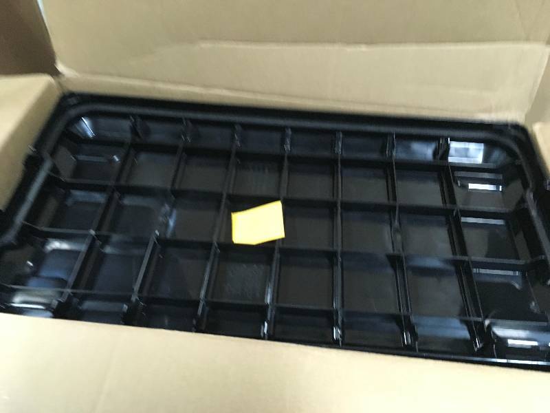 lot 44 image: IRIS 82 Qt. Remington Weathertight Store-It-All Storage Bin in Black not used