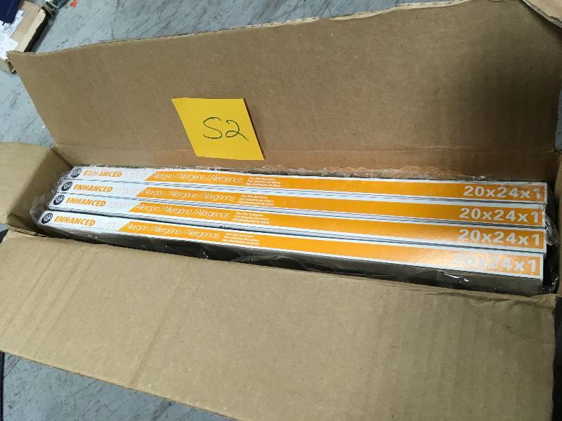 lot 52 image: Arm & Hammer 20 in. x 24 in. x 1 in. Enhanced Allergen and Odor Control FPR 6 Air Filter (4-Pack) not used