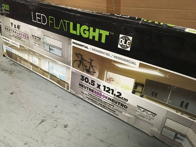 lot 88 image: Pixi Ceiling Mounted Lighting 1 ft. x 4 ft. Edge-Lit LED Flat Light Luminaire FL NOT TESTED
