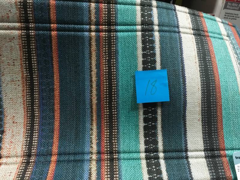 TrafficMASTER Stripes Sea Glass 18 in. x 30 in. Door Mat not used