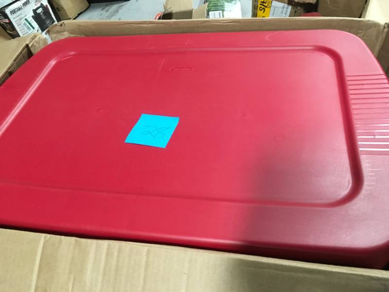 Sterilite 30 Gal. Storage Tote lot of 6 not used
