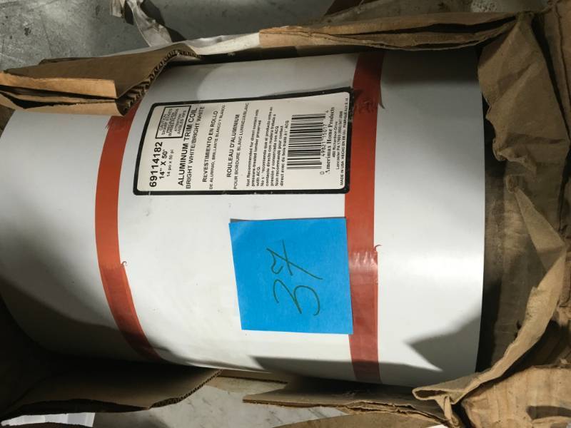 Amerimax Home Products .018 in. x 14 in. x 50 ft. Bright White over Bright White Aluminum Trim Coil in good condition