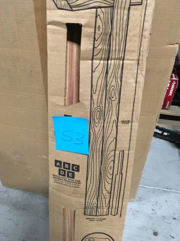 Gibraltar Mailboxes Cedar Drive-In Mailbox Post Kit in good condition