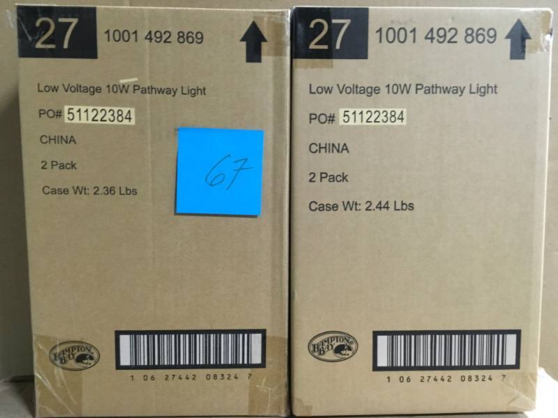 Hampton Bay Low-Voltage 10-Watt Aged Brass Outdoor Halogen Landscape Path Light not used