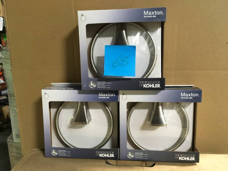 KOHLER Maxton Brushed Nickel Wall Mount Towel Ring not used