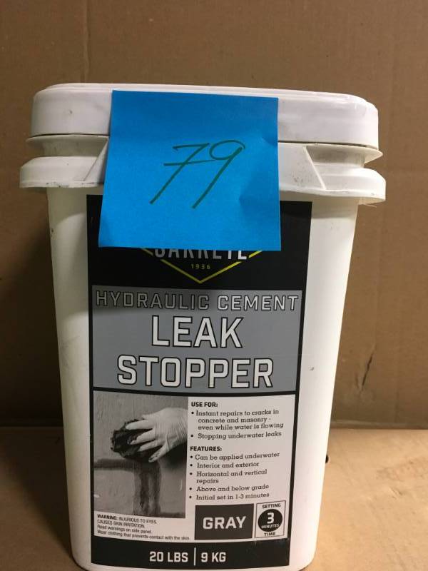 Sakrete Of North America 65450006 Leak Stopper Hydraulic Cement, 20-Lbs. - Quantity 1 in good condition