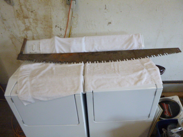 lot 46 image: Vintage Two Man Cross Cut Saw