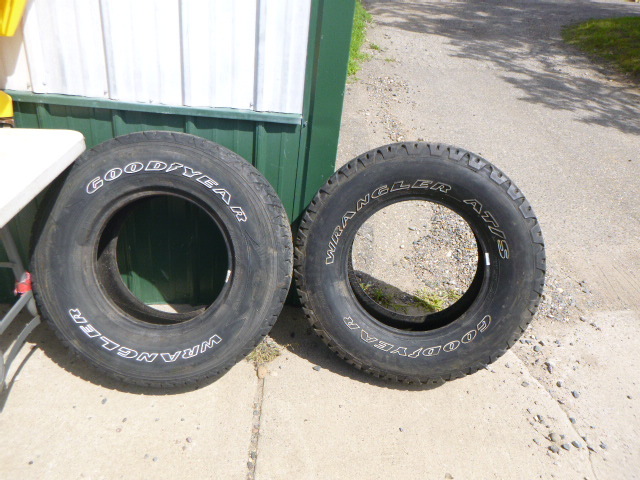 lot 25 image: 2 Goodyear Wrangler Tires