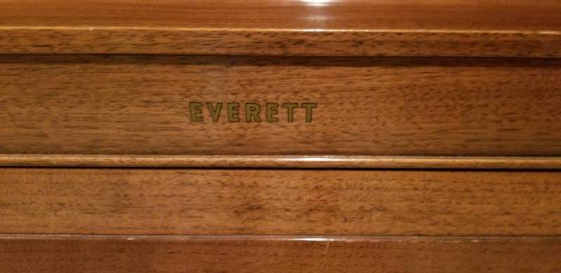 lot 8 image: Everett Upright Piano and bench