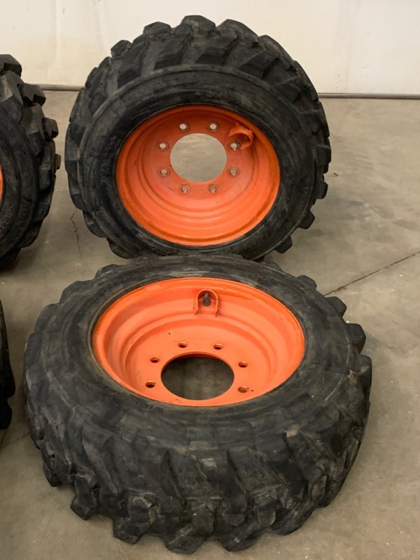 lot 2A image: Set Of (4) Skid-Loader Wheels & Tires