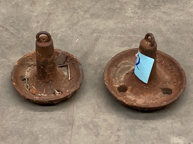lot 62 image: (2) Foundry Co. Boat Anchors