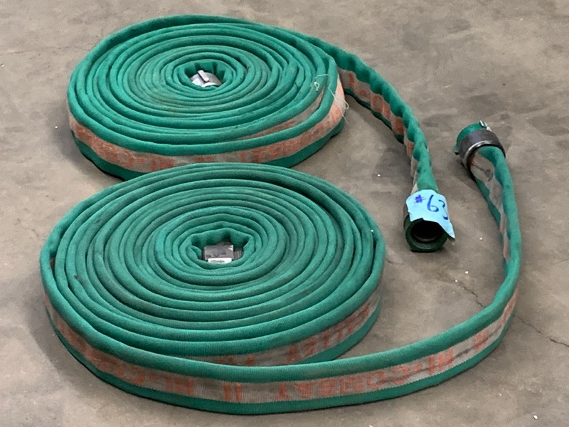 lot 63 image: (2) Hi-Combat-II Water Hoses