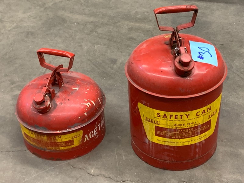lot 30 image: (2) Steel Gas Cans