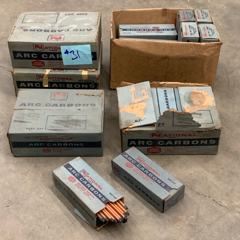 lot 31 image: Cases Of Arc Carbons