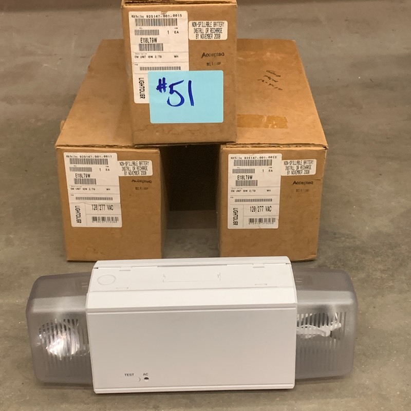 lot 51 image: (3) Emergency Lights