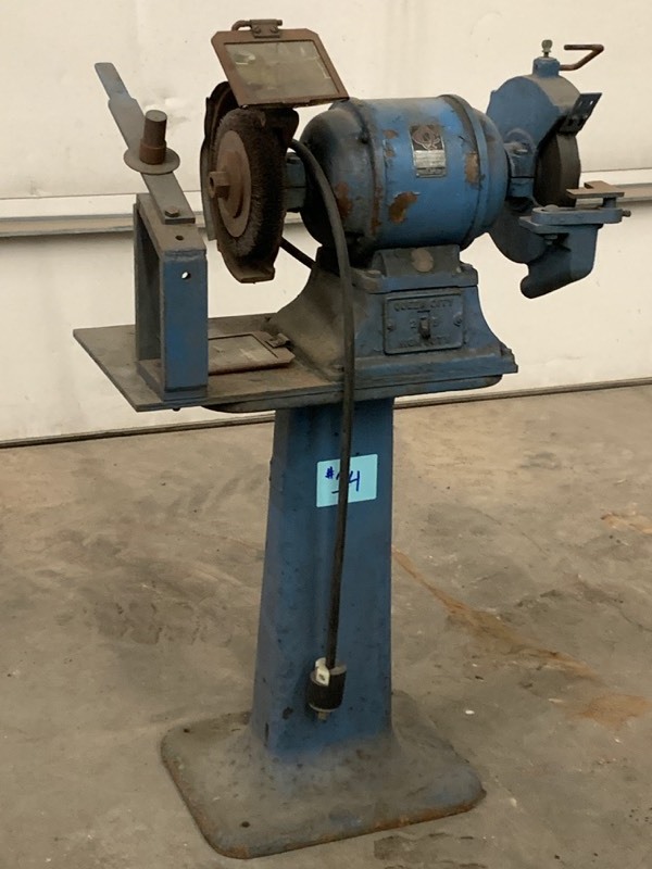 lot 14 image: Queen City Industrial Dual-Wheel Grinder