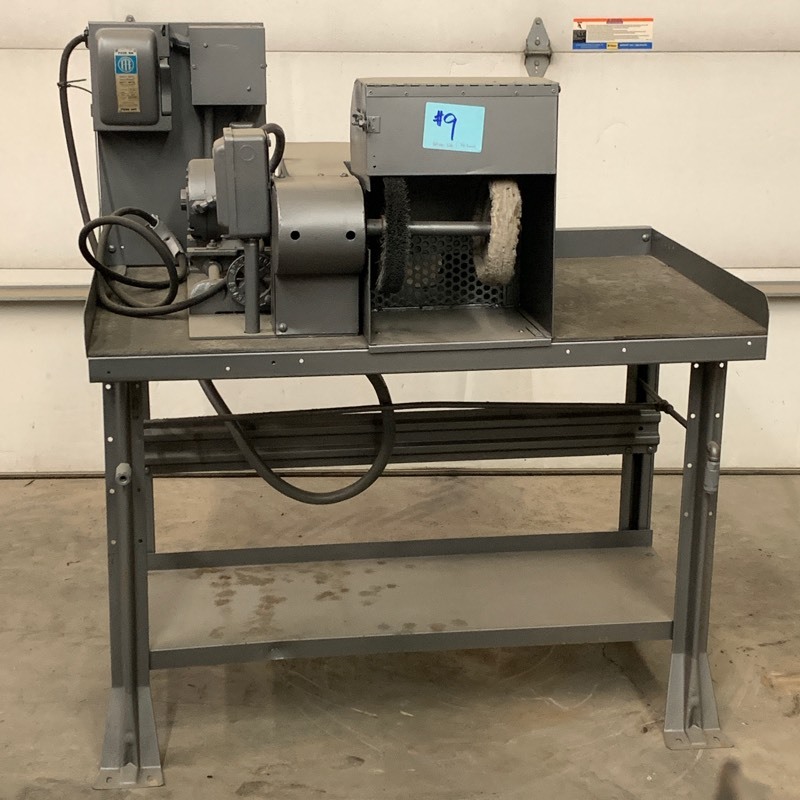 lot 9 image: Dual Wheel Polisher Table