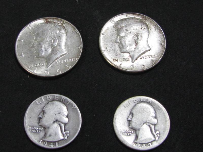 lot 7 image: Half Dollars & Quarters