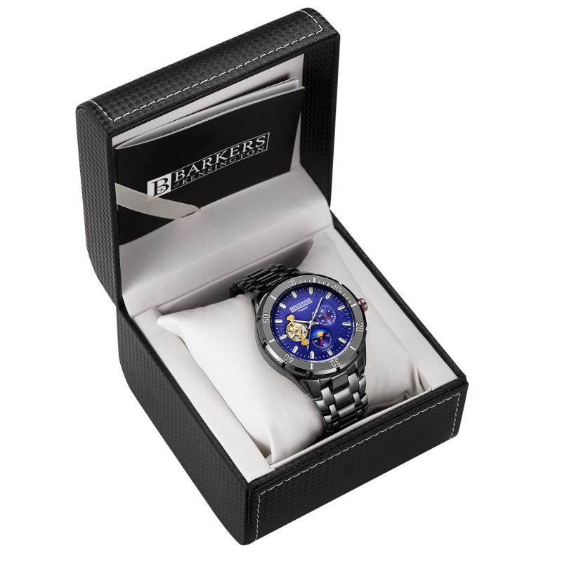 lot 108 image: Mens Premier Automatic Blue Timepiece - $725 Retail