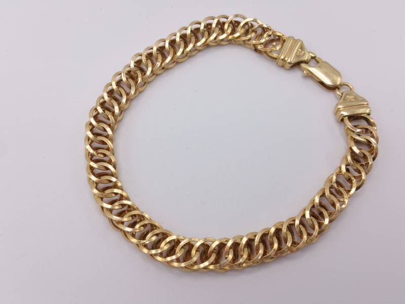 lot 30 image: Fantastic 14k Yellow Gold Italian Estate Bracelet