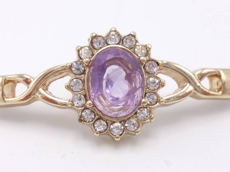 lot 78 image: Ladies Amethyst Estate Bracelet