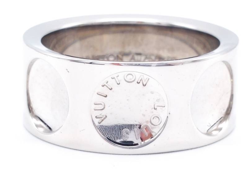 lot 2A image: Mens Louis Vuitton Signed Designer Bague Empreinte Ring 18k White Gold - 17.1 Grams