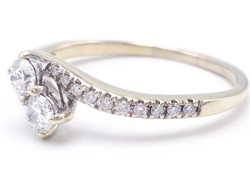 lot 8 image: Forever Us Diamond Estate Ring in 14k White Gold