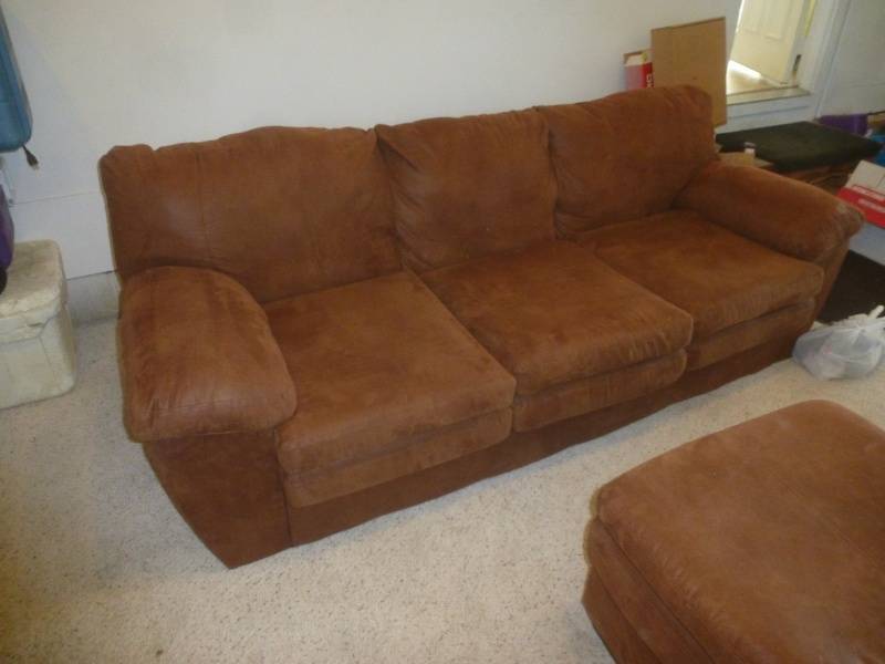 lot 175 image: Sofa & Foot Ottoman
