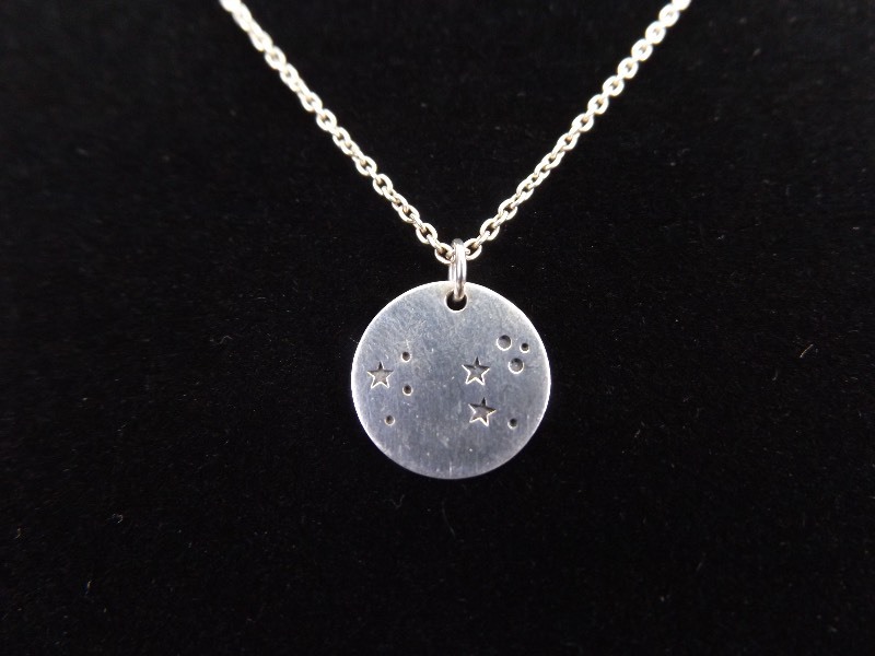 .925 Sterling Silver Stars Pendant Necklace