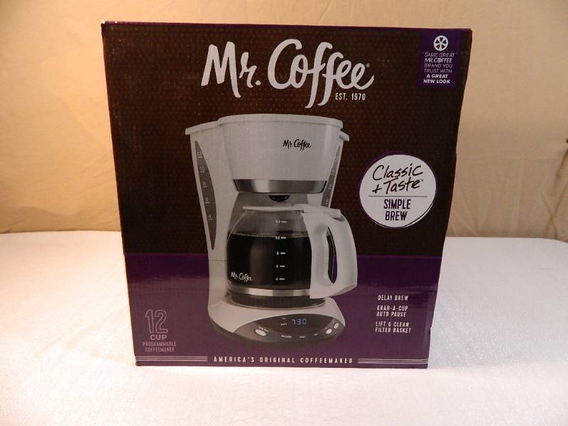 lot 16 image: New Mr. Coffee 12 Cup Programmable Coffeemaker