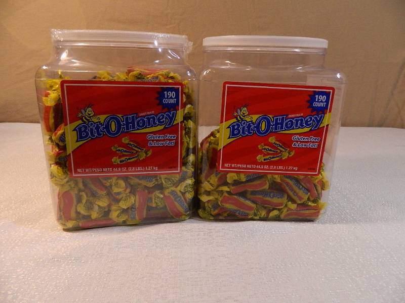 lot 24 image: 2 Containers of Bit-O-Honey Candies