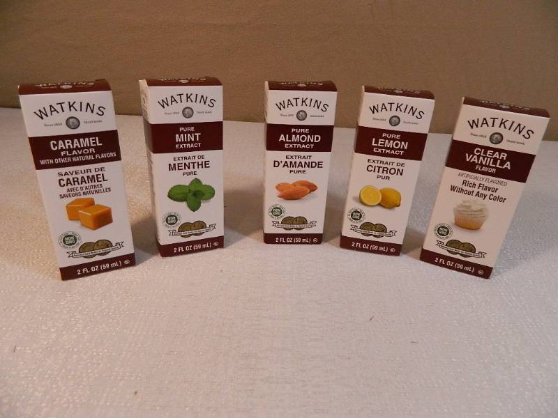 lot 44 image: 5 New Watkins Extracts  Flavorings