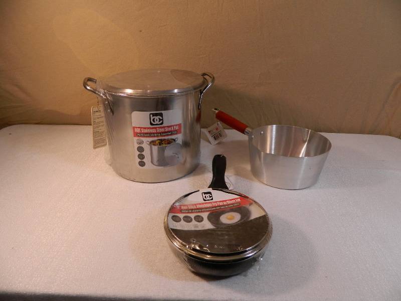 lot 56 image: 3 New Pans