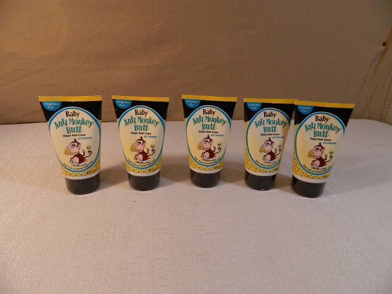 lot 91 image: 5 New Tubes of Baby Anti Monkey Butt