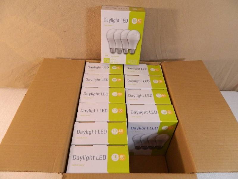 lot 135 image: 44 New GE LED Lightbulbs