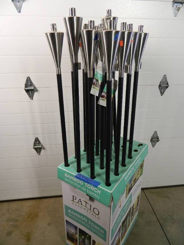 lot 2 image: 10 New Stainless Steel Tiki Torches
