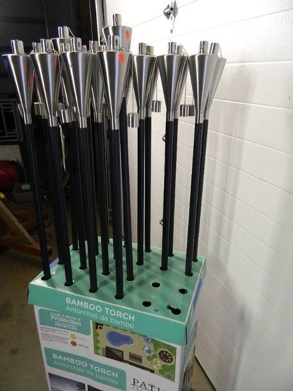 lot 3 image: 10 New Stainless Steel Tiki Torches