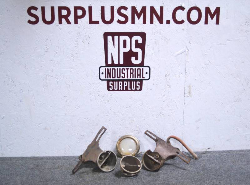 lot 41 image: Ford Model A Tail Lights, License Plate Brackets and Dome Light