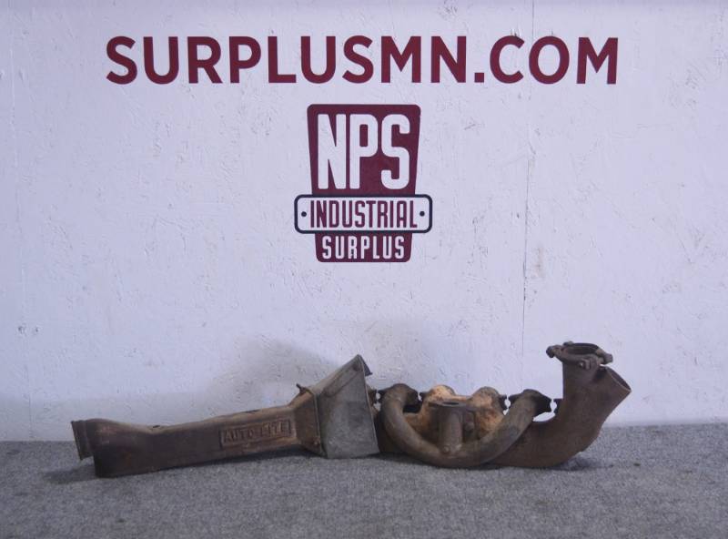 lot 107 image: FORD Model A Intake  Exhaust Manifold w Heater box