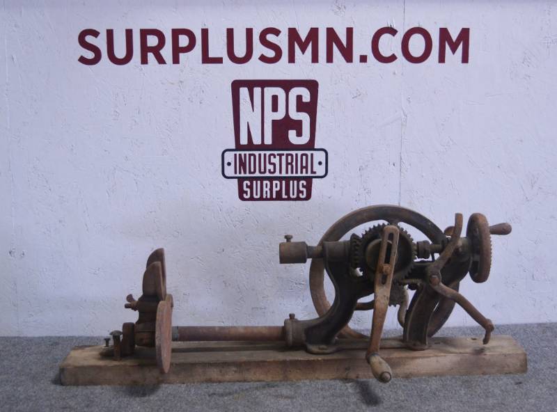 lot 120 image: Antique Post Drill Press