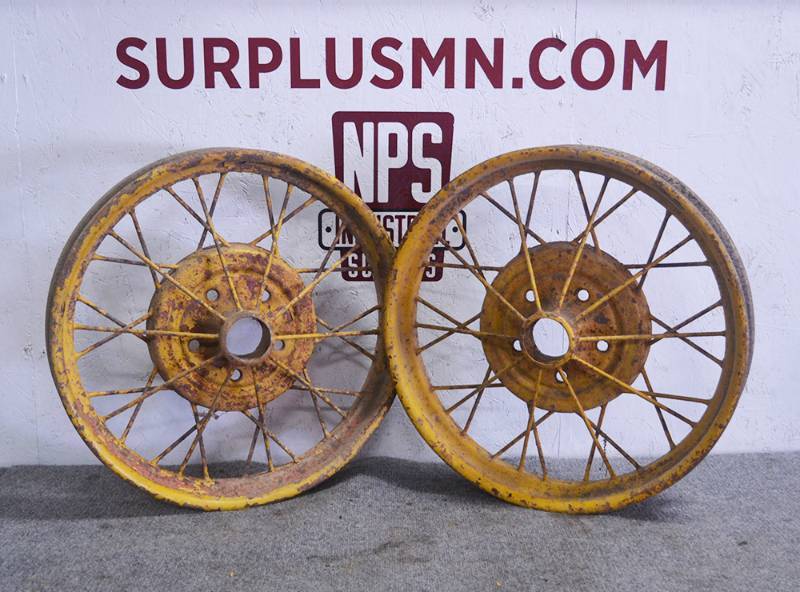 lot 123 image: Pair of FORD Model A 21 Rims 1928-1929