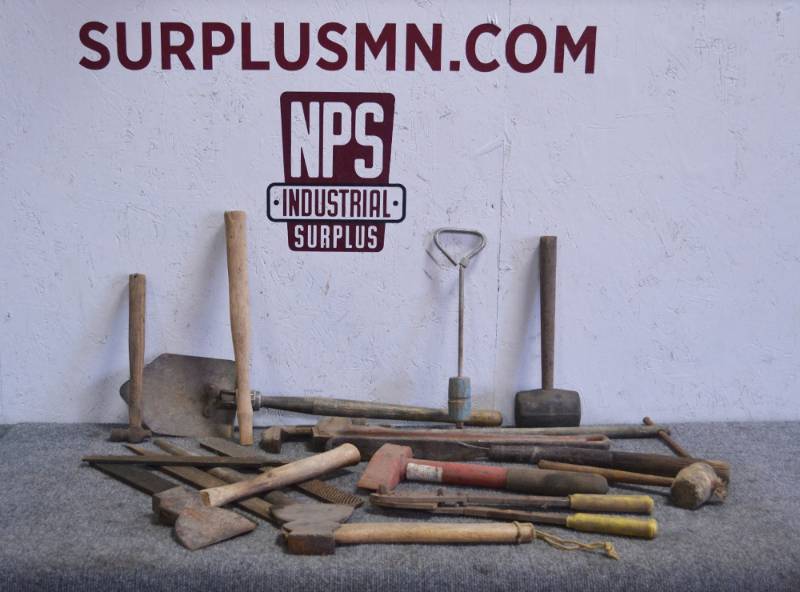 lot 143 image: Large Lot of Vintage Hatchets and Tools