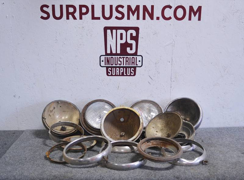 lot 144 image: Ford Model A and Others Headlight Parts and Assemblies