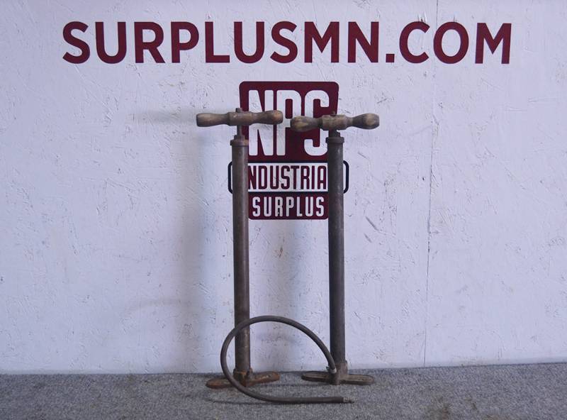 lot 17 image: LOT of 2 Antique FORD Brass Air Pumps
