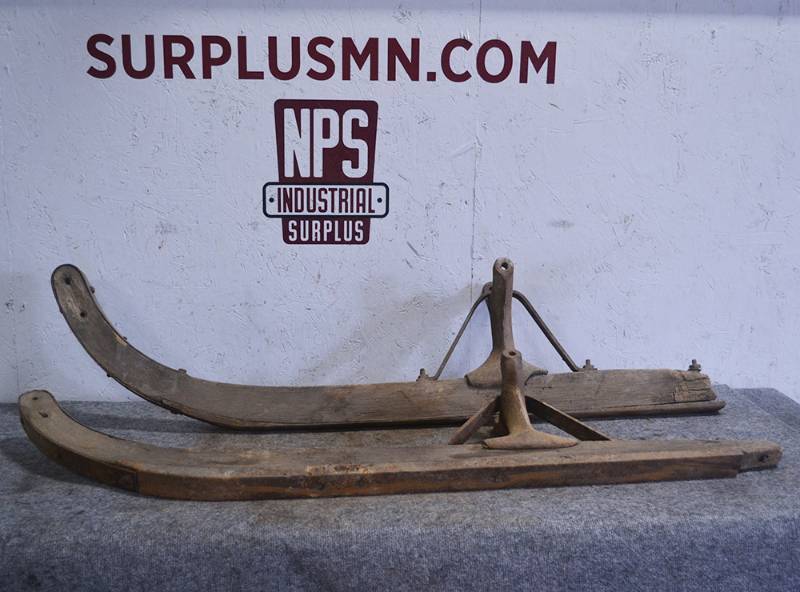 lot 245 image: Antique Snow Skis for Wagon or Buggy