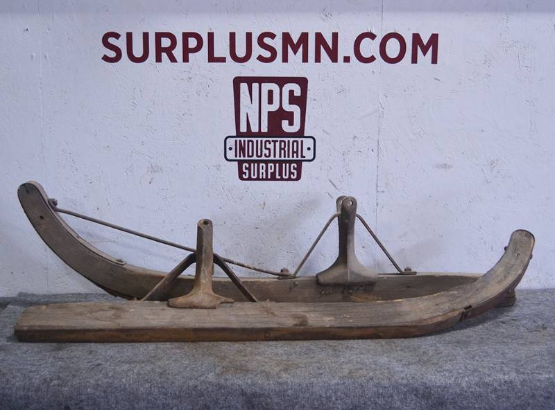 lot 246 image: Antique Snow Skis for Wagon or Buggy
