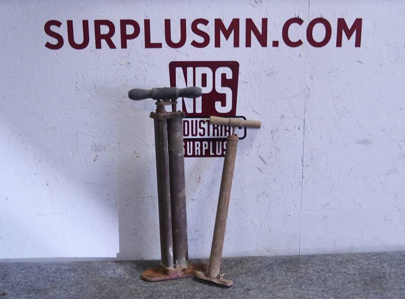 lot 264 image: Antique Brass and Steel Air Pumps