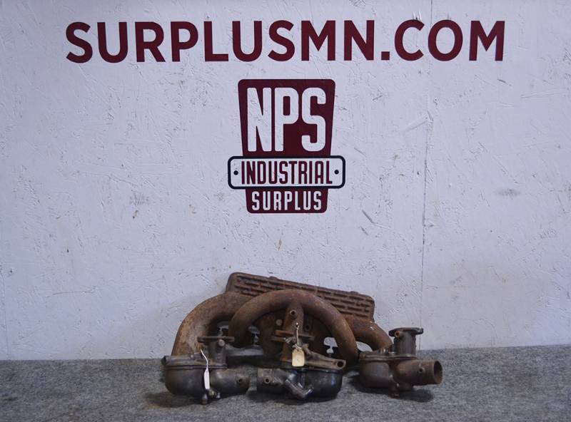 lot 270 image: FORD Model A Manifold and (3) Zenith Carburetors