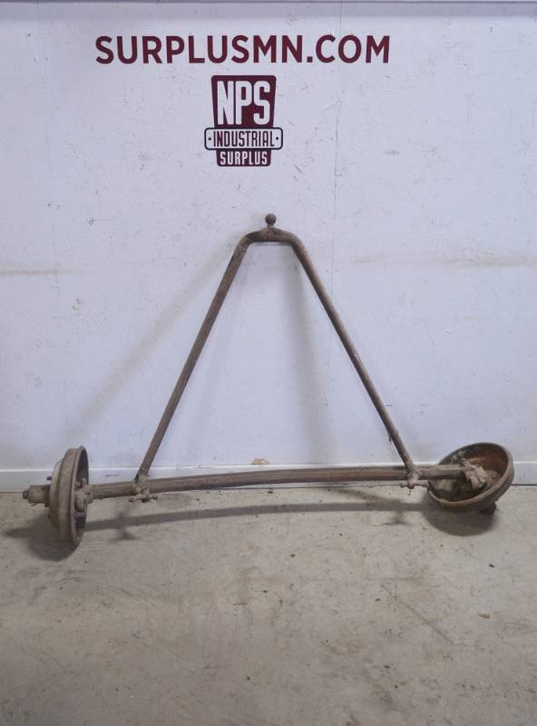 lot 302 image: FORD Model A Front Axle Assembly w Hubs
